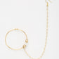 Gold-Polished Stone Nose Ring - Ruby Raang | Swadesiicart