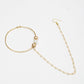 Gold-Polished Stone Nose Ring - Ruby Raang | Swadesiicart