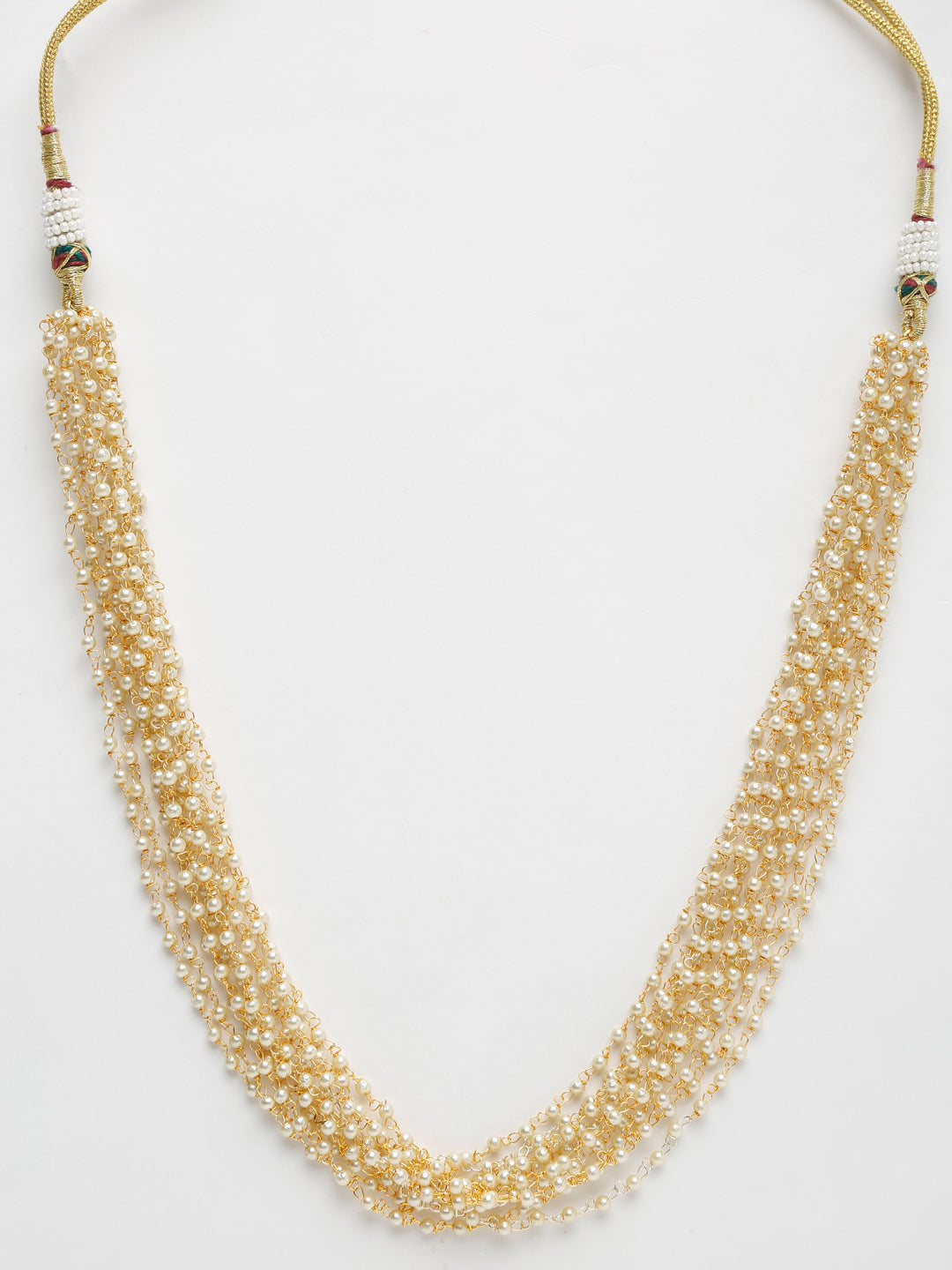 Pearl Neckpiece - Ruby Raang | Swadesiicart