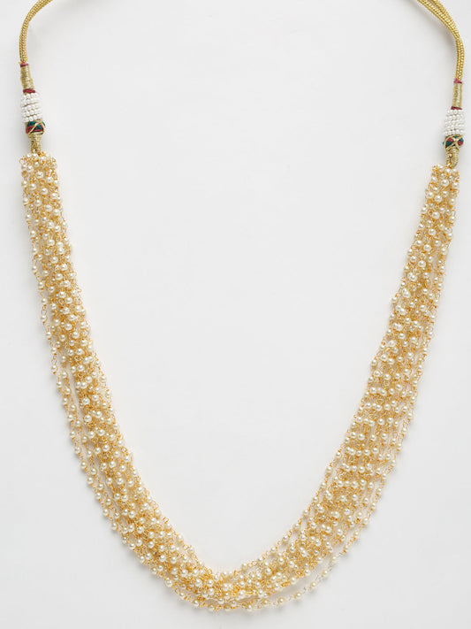 Pearl Neckpiece - Ruby Raang | Swadesiicart