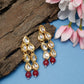 Stone Kundan Earrings - Ruby Raang - Ruby Raang Studio