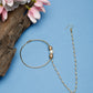Gold-Polished Stone Nose Ring - Ruby Raang | Swadesiicart