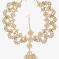 Women's Gold Kundan Maharani Matha Patti - Ruby Raang | Swadesiicart