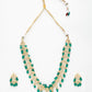 Kundan Neckpiece With Earrings - Ruby Raang - Swadesiicart