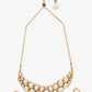 Gold Kundan Choker With Studs - Ruby Raang | Swadesiicart