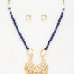 Stone Kundan Neckpiece With Studs - Ruby Raang - Swadesiicart