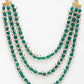 Long Stone Layered Neckpiece - Ruby Raang | Swadesiicart