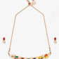 Multioloured Kundan Studded Choker Jewellery Set - Ruby Raang | Swadesiicart