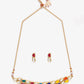 Multioloured Kundan Studded Choker Jewellery Set - Ruby Raang | Swadesiicart