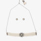 Silver-Plated Kundan Pearl Choker With Studs - Ruby Raang | Swadesiicart