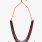 Red Black Multi Layered Onyx Neckpiece With Kundan Studs - Ruby Raang - Swadesiicart