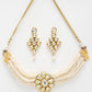Kundan Choker With Earrings - Ruby Raang | Swadesiicart