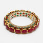 Single Multi Embellished Bangle - Ruby Raang - Swadesiicart
