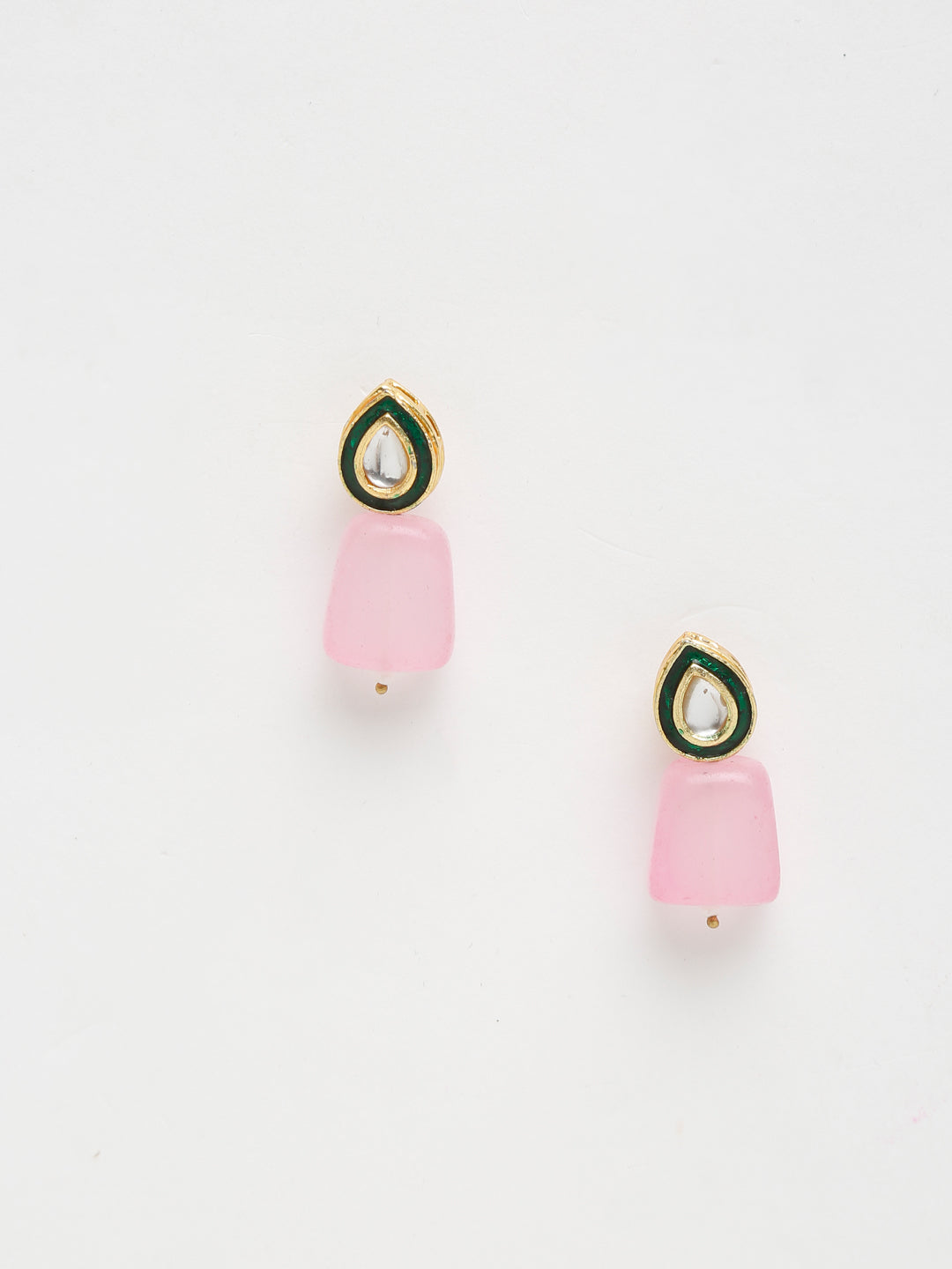 Kundan Studs - Ruby Raang - Swadesiicart