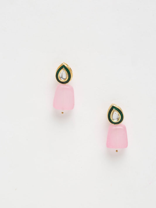 Kundan Studs - Ruby Raang - Swadesiicart