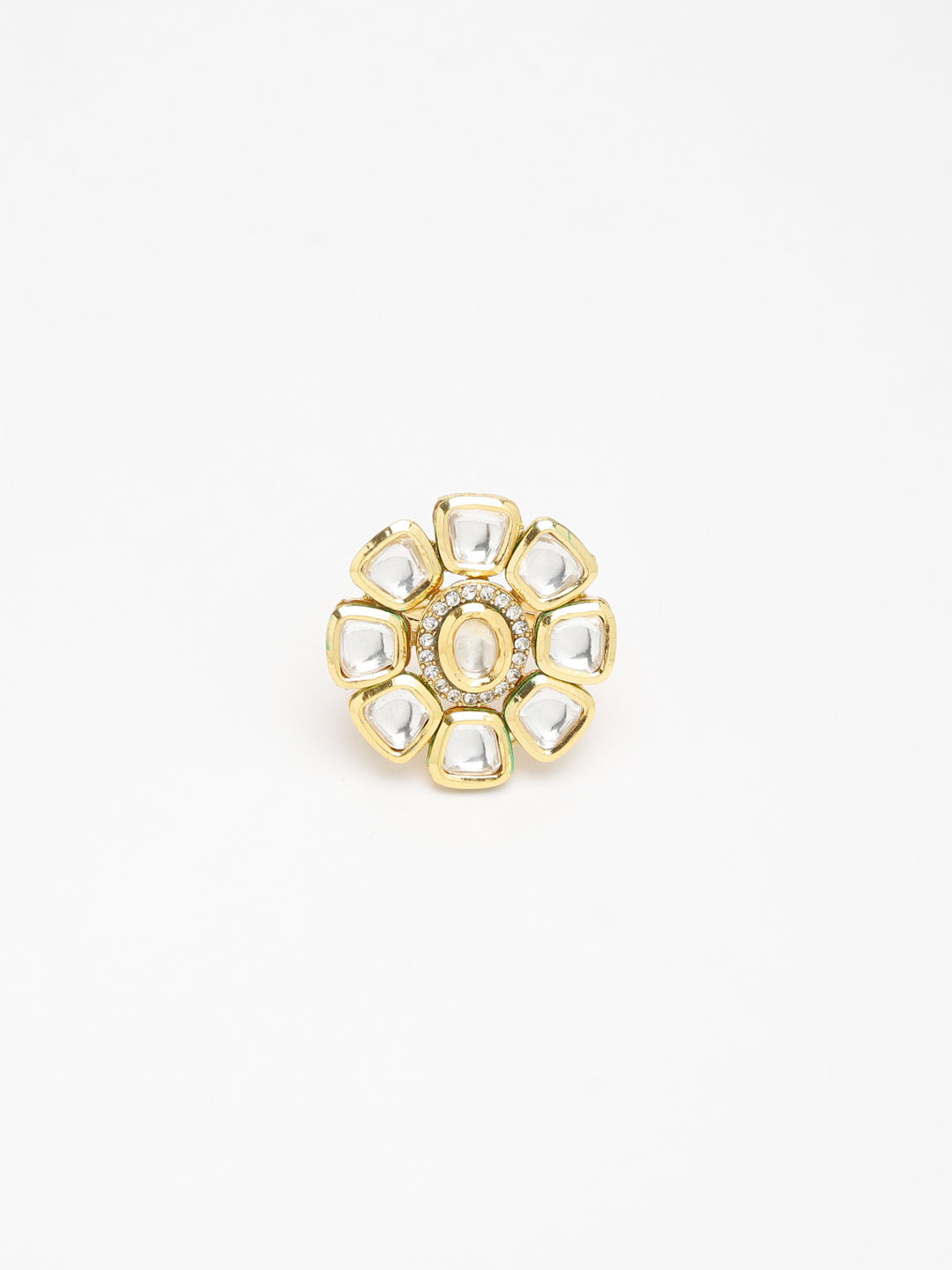 Kundan Ring - Ruby Raang | Swadesiicart