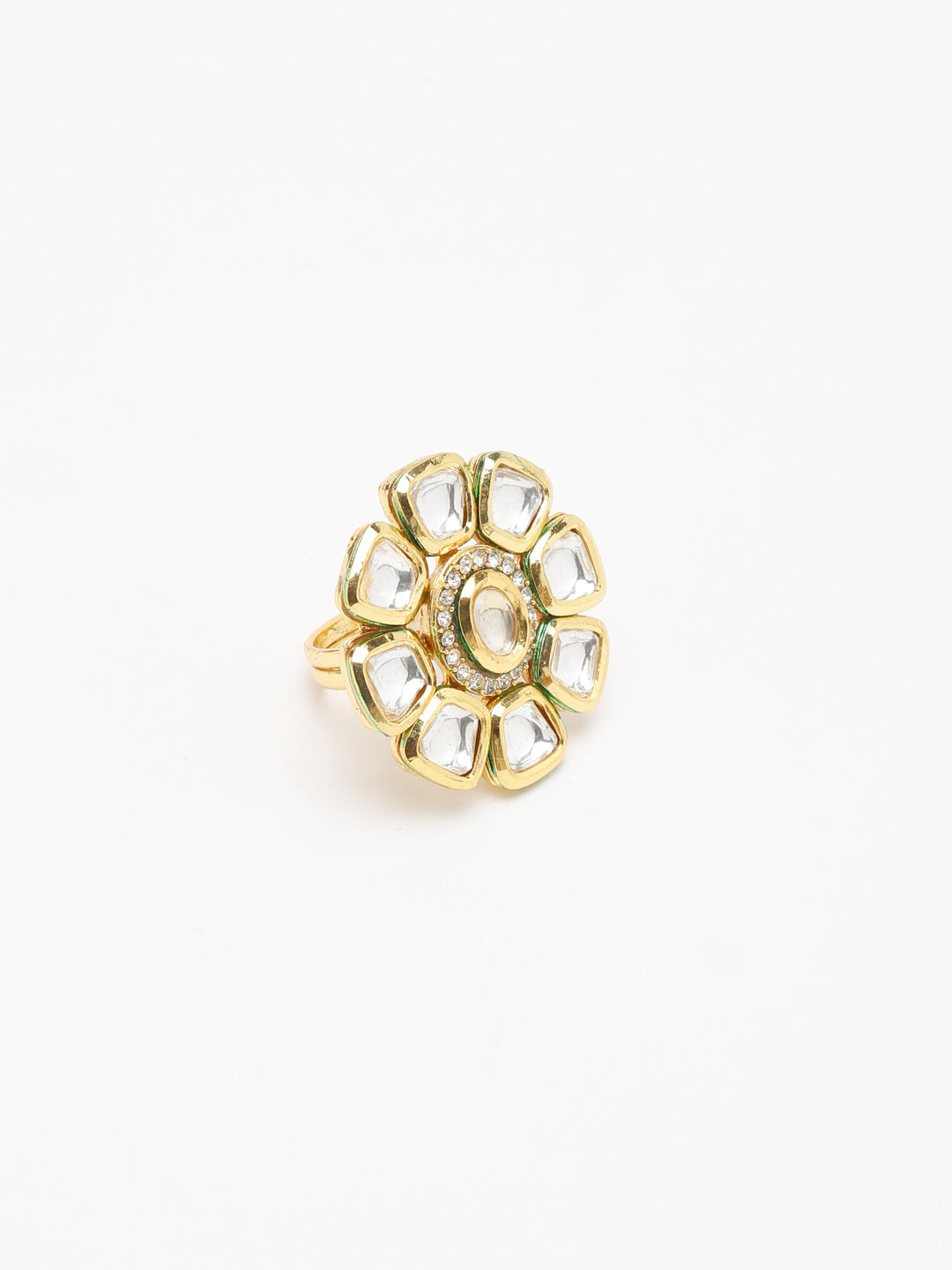 Kundan Ring - Ruby Raang | Swadesiicart
