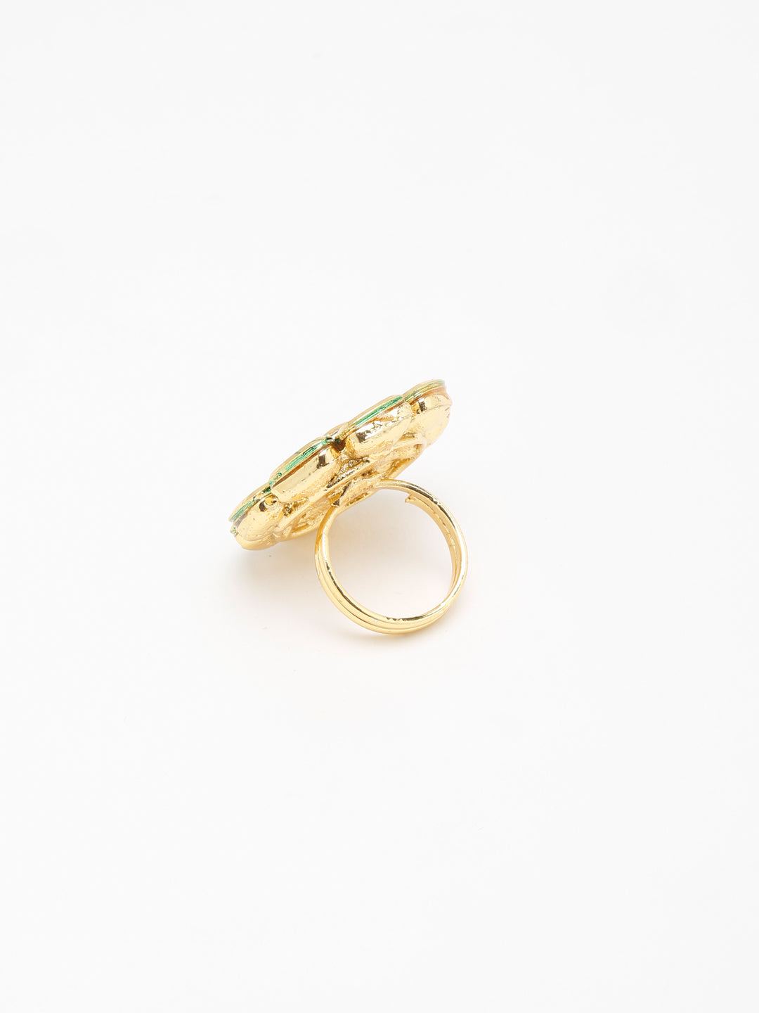 Kundan Ring - Ruby Raang | Swadesiicart