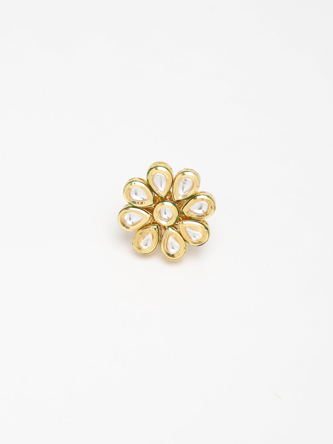 Kundan Ring - Ruby Raang | Swadesiicart