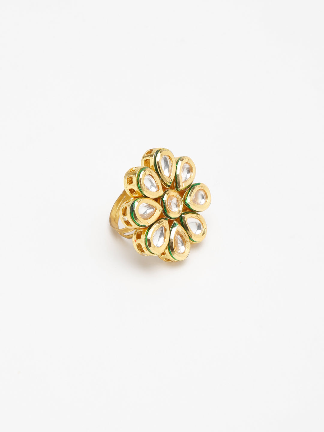 Kundan Ring - Ruby Raang | Swadesiicart