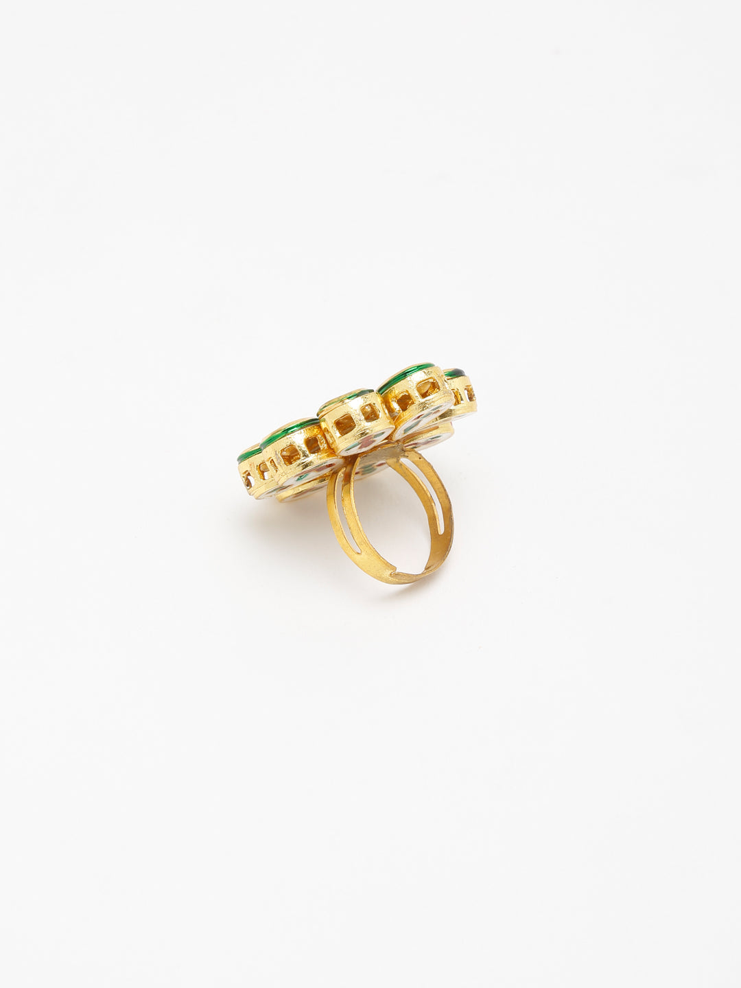 Kundan Ring - Ruby Raang | Swadesiicart