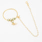 Gold-Polished Kundan Nose Ring - Ruby Raang | Swadesiicart