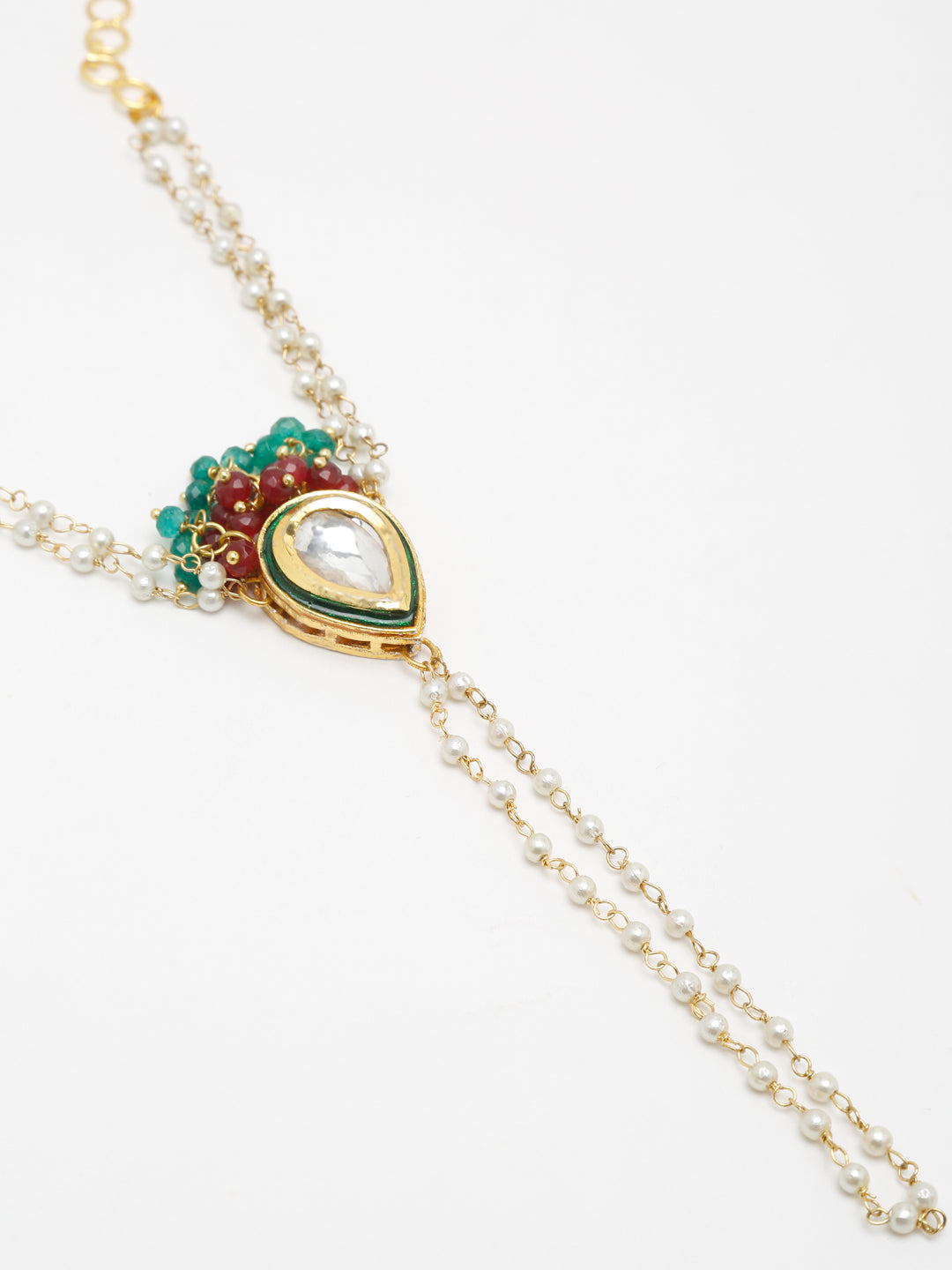 Kundan Bracelet - Ruby Raang - Swadesiicart