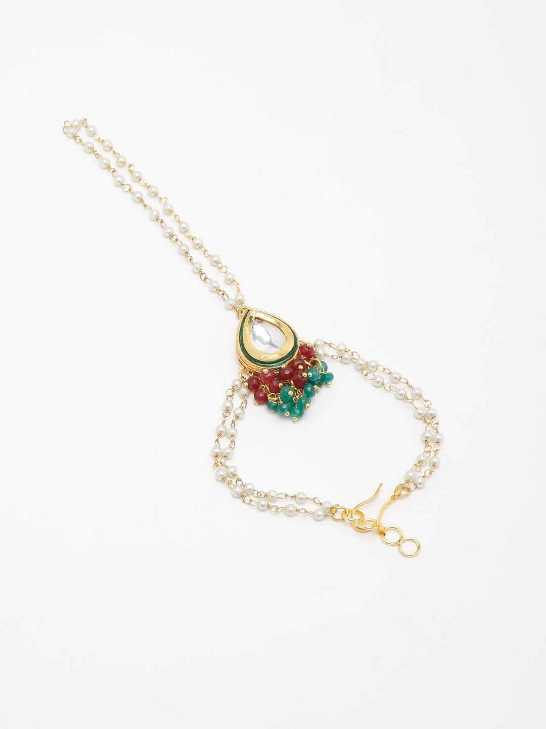 Kundan Bracelet - Ruby Raang - Swadesiicart