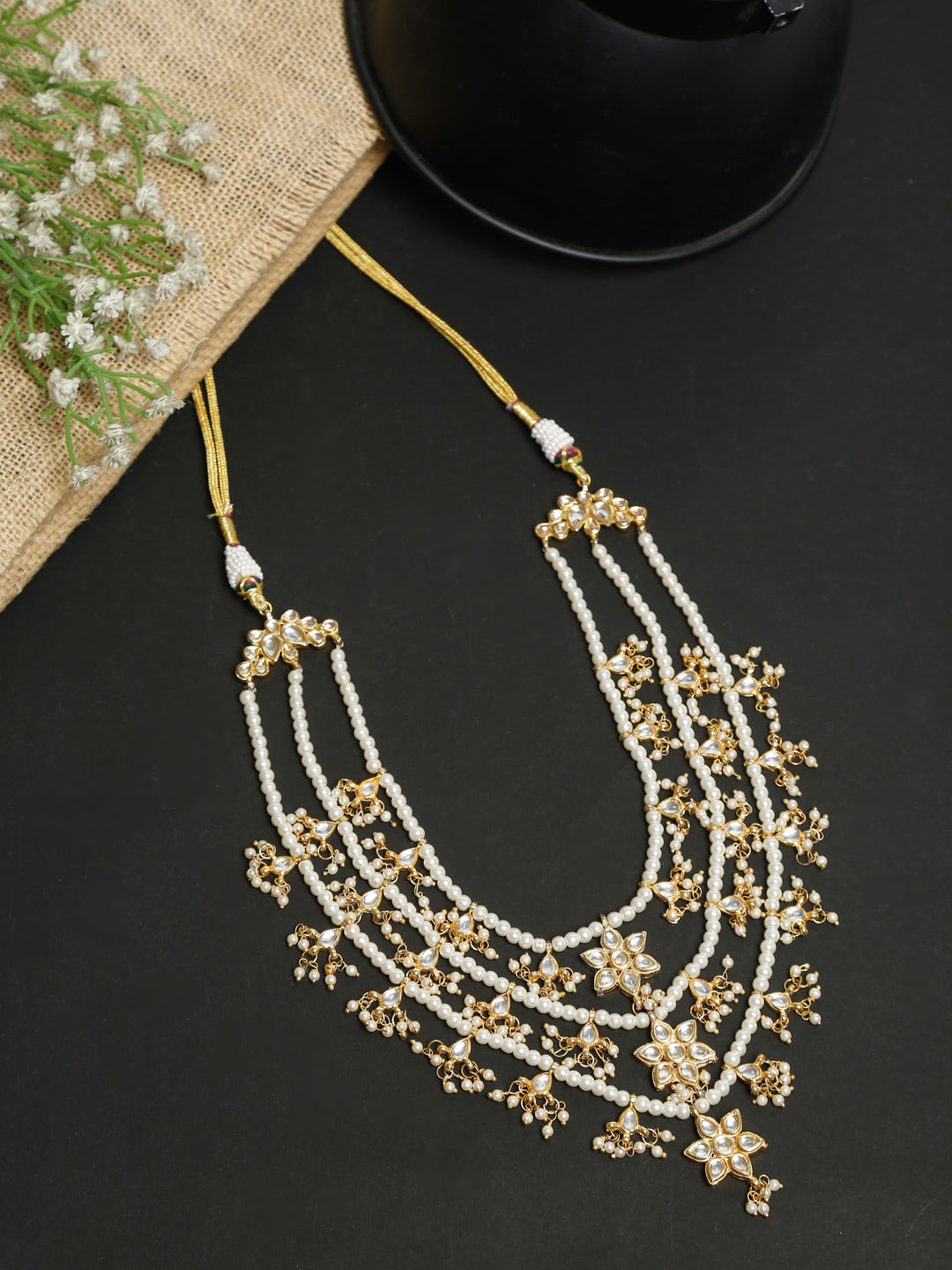 Kundan Neckpiece - Ruby Raang | Swadesiicart