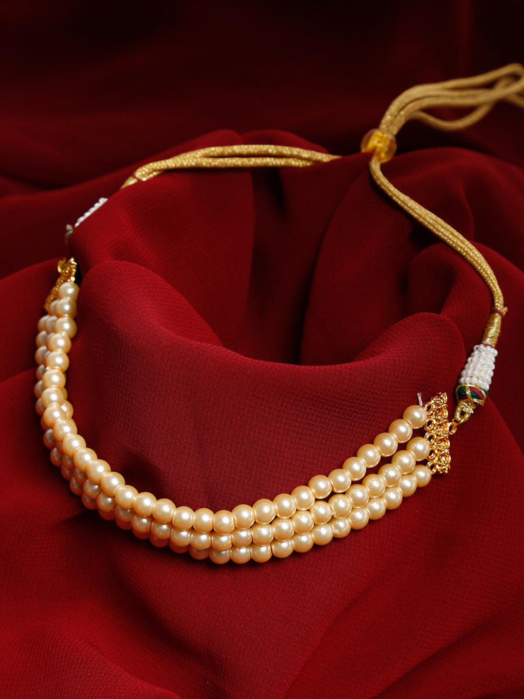 Pearl Choker - Ruby Raang | Swadesiicart