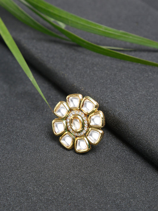 Kundan Ring - Ruby Raang | Swadesiicart