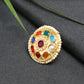 Kundan Ring - Ruby Raang | Swadesiicart