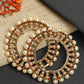 Multi Embellished Bangle Set Of 2 - Ruby Raang - Swadesiicart