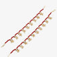 Women's Set Of 2 Red Anklets - Ruby Raang | Swadesiicart