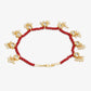 Women's Set Of 2 Red Anklets - Ruby Raang | Swadesiicart