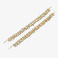 White Gold-Polished Anklets Set Of 2 - Ruby Raang | Swadesiicart