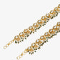 White Gold-Polished Anklets Set Of 2 - Ruby Raang | Swadesiicart