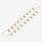 White Gold-Toned Plated Kundan Anklets Set Of 2 - Ruby Raang | Swadesiicart