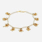 White Gold-Toned Plated Kundan Anklets Set Of 2 - Ruby Raang | Swadesiicart