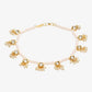 Gold-Polished White Handcrafted Kundan Set Of 2-Studded Beaded Anklets - Ruby Raang | Swadesiicart