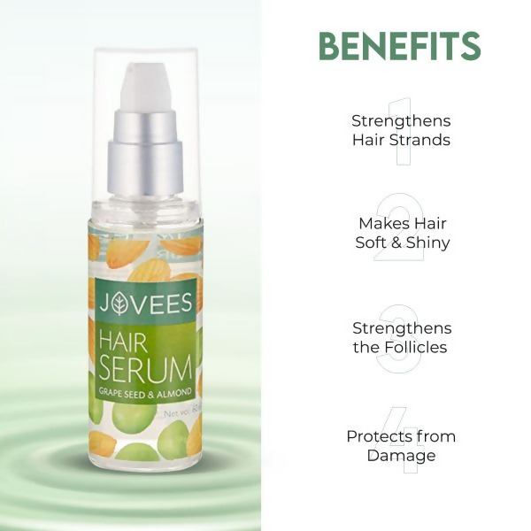 Jovees Hair Serum With Grape Seed & Almond Oil - Swadesiicart