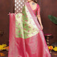 Aastha Fashion Pista Tissue Silk Weaving Saree