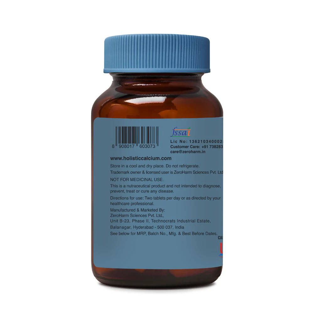 Zeroharm Holistic Calcium + Ashwagandha Tablets - Swadesiicart