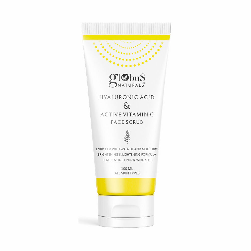 Globus Naturals Hyaluronic Acid & Vitamin C Anti Ageing Face Scrub | Swadesiicart