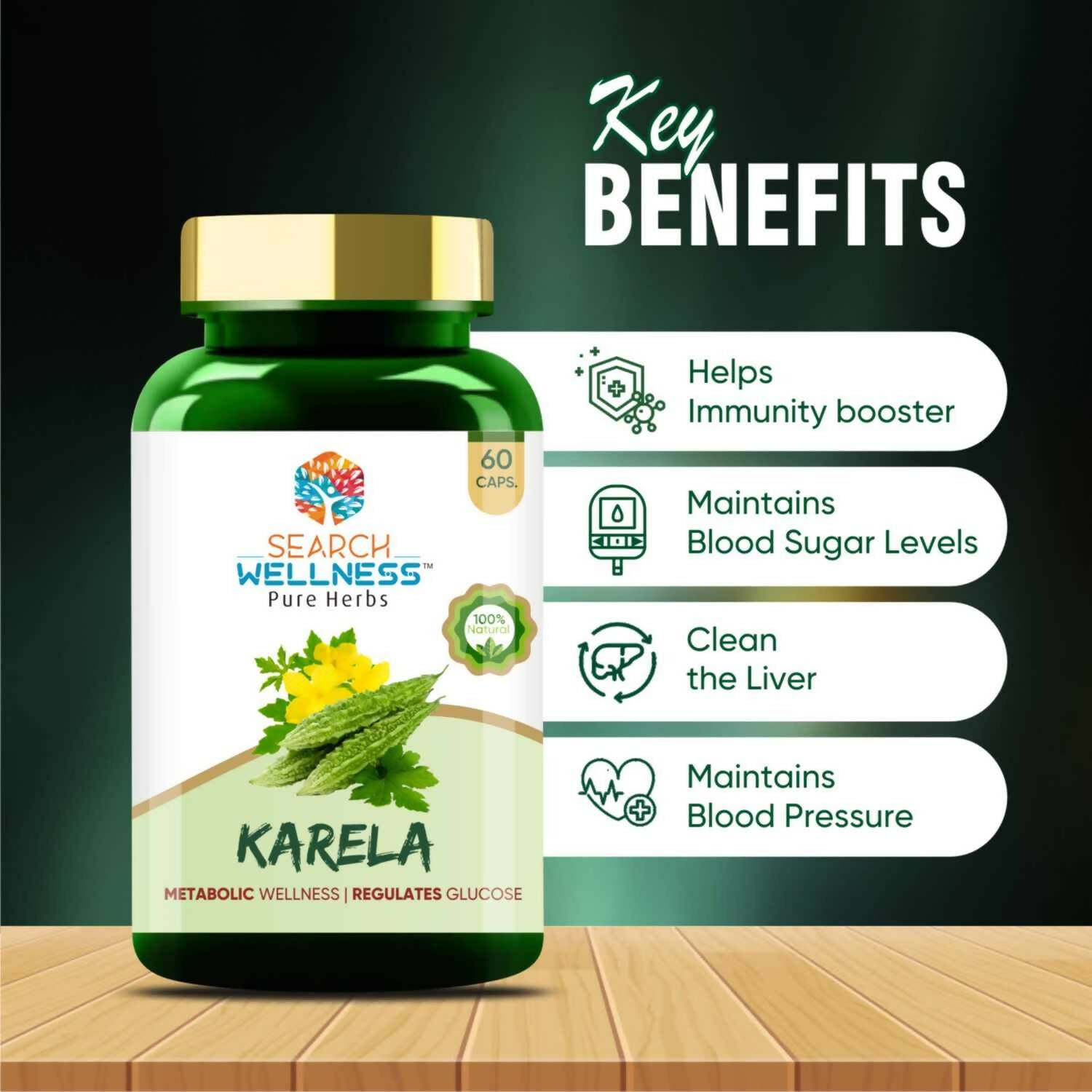 Search Wellness Karela Capsules - Swadesiicart