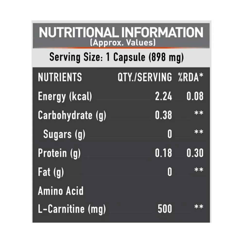 MuscleBlaze L-Carnitine L-Tartrate Capsules | Swadesiicart