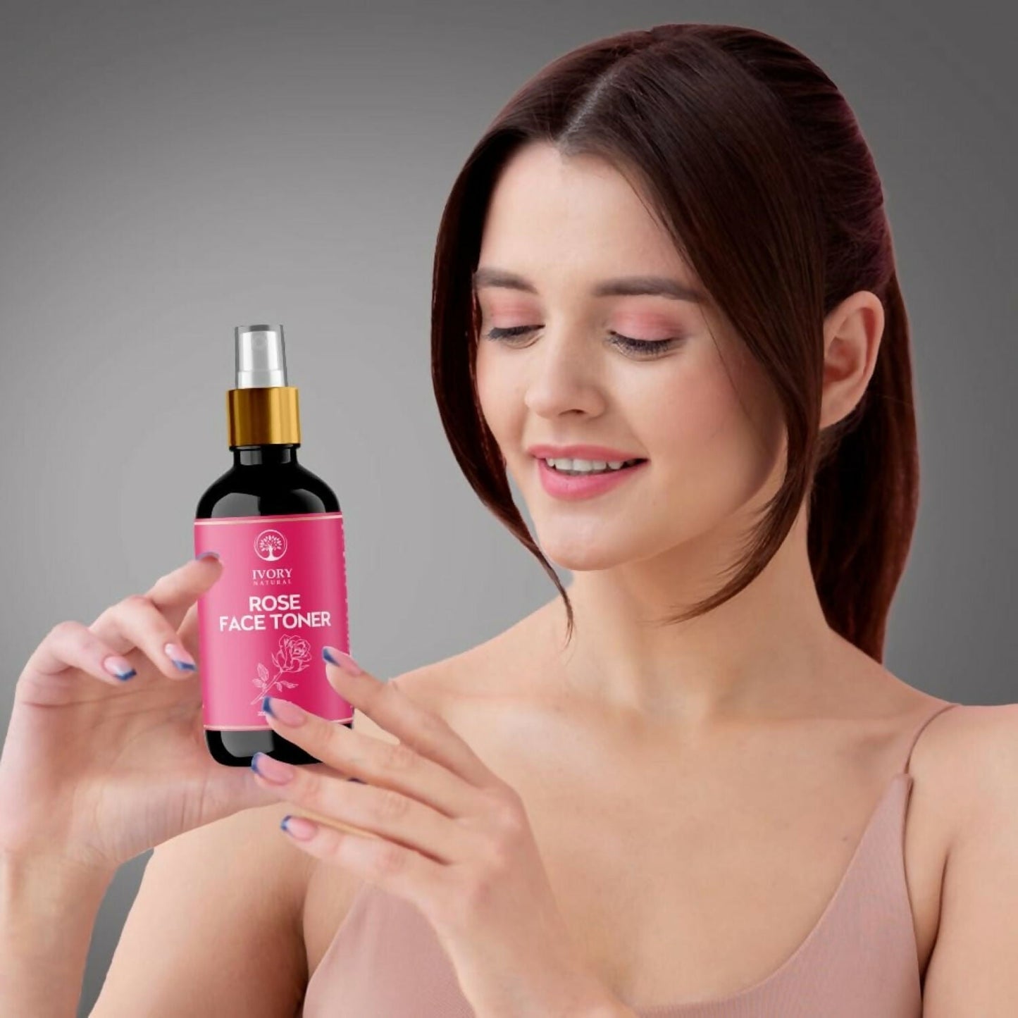 Ivory Natural Rose Facial Toner For Impurities, Soothing Hydration, Balancing Ph & Enhancing Skin Elasticity | Swadesiicart
