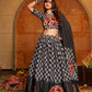 AI Fashion Black Crepe Designer Navratri Wear Lehenga Choli Collection