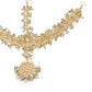 Gold-Polished White Green Kundan-Studded Pearl Beaded Matha Patti - Ruby Raang | Swadesiicart