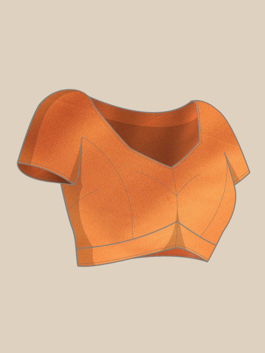 Ahalyaa Women's Traditional wear Saree - Orange | Swadesiicart